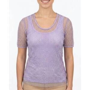 NEW AZI linda luxe top in lavender